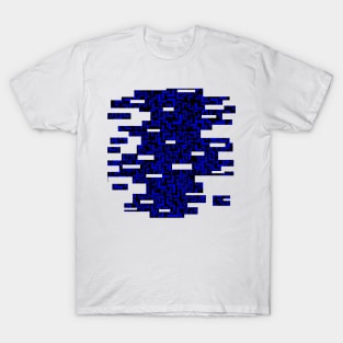 Glitches in the Void, Dark Blue T-Shirt